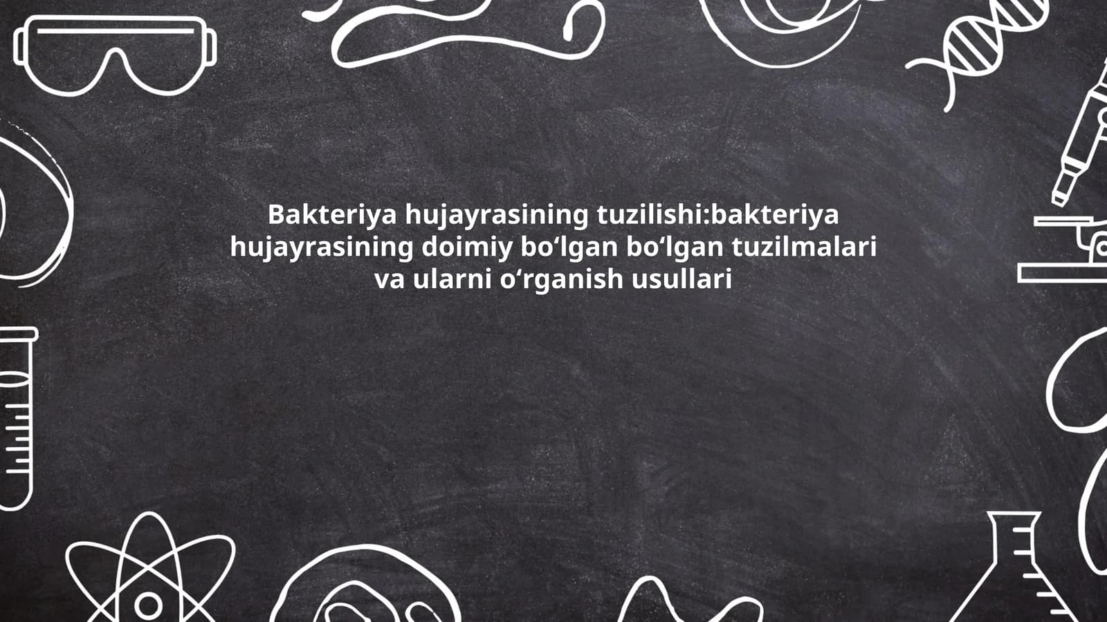 Bakteriya hujayrasining tuzilishi