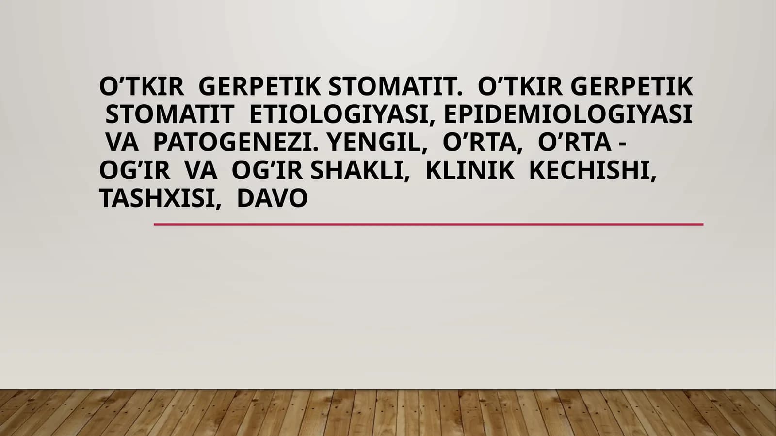 O'tkir gerpetik stomatit. Etiologiyasi va patogenezi