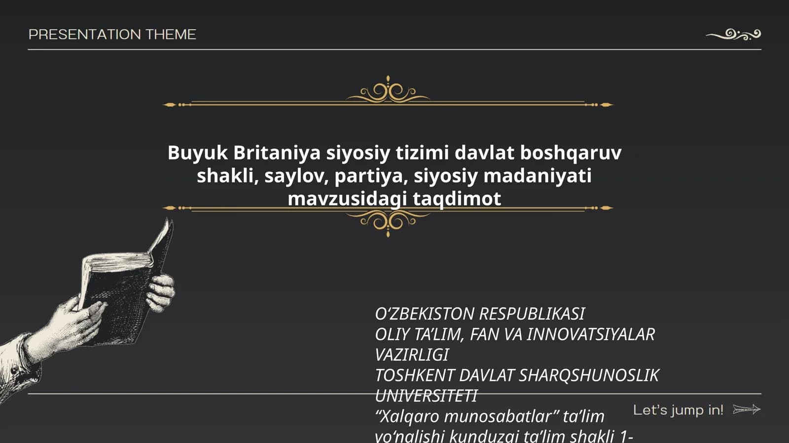 Siyosatshunoslik fanidan taqdimot
