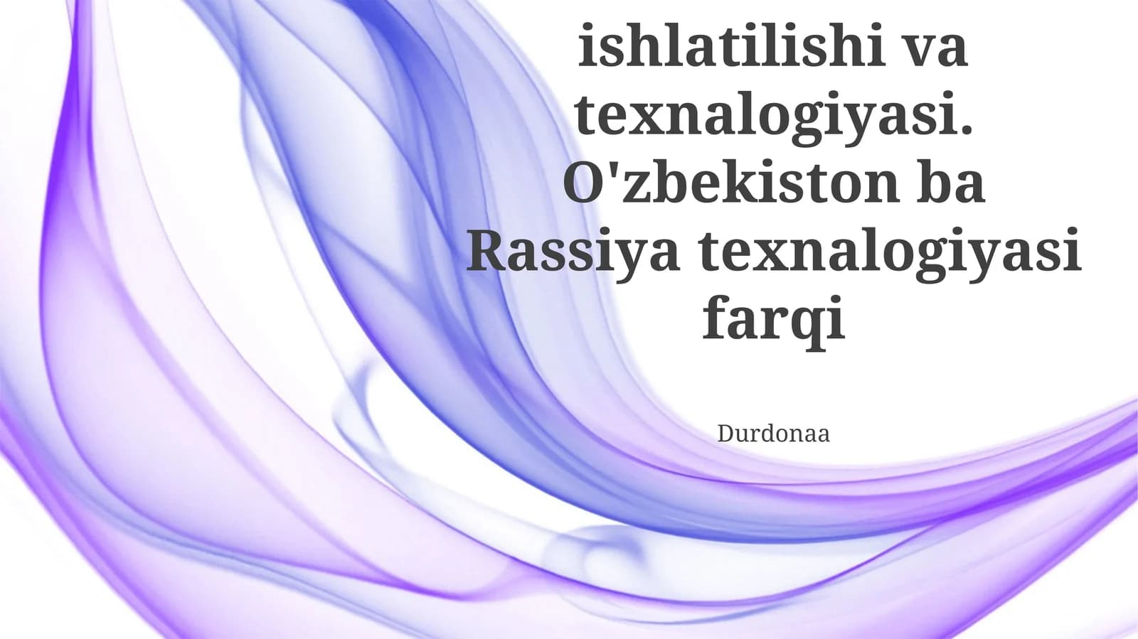 Sut mahsulotlarini qayta ishlash texnologiyalari