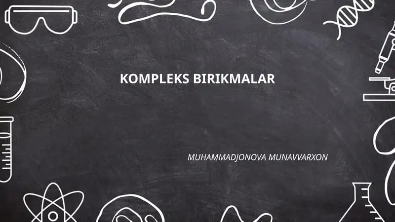 Kompleks birikmalar