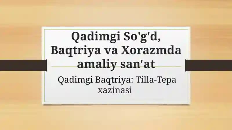 Qadimgi So'g'd, Baqtriya va Xorzm