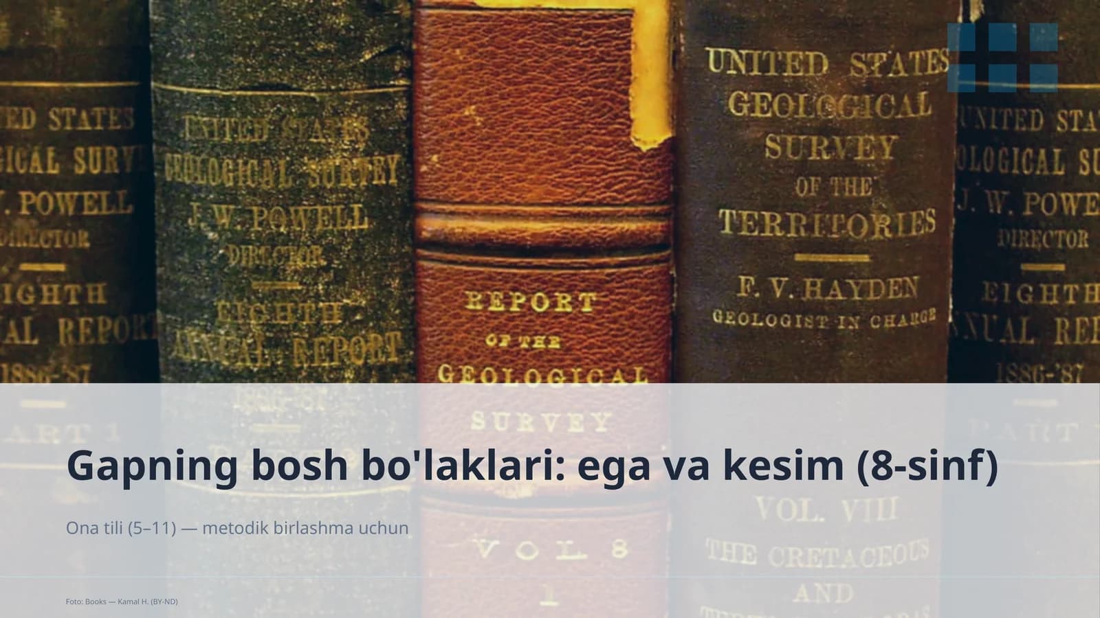 Gapning bosh bo'laklari: ega va kesim (8-sinf)