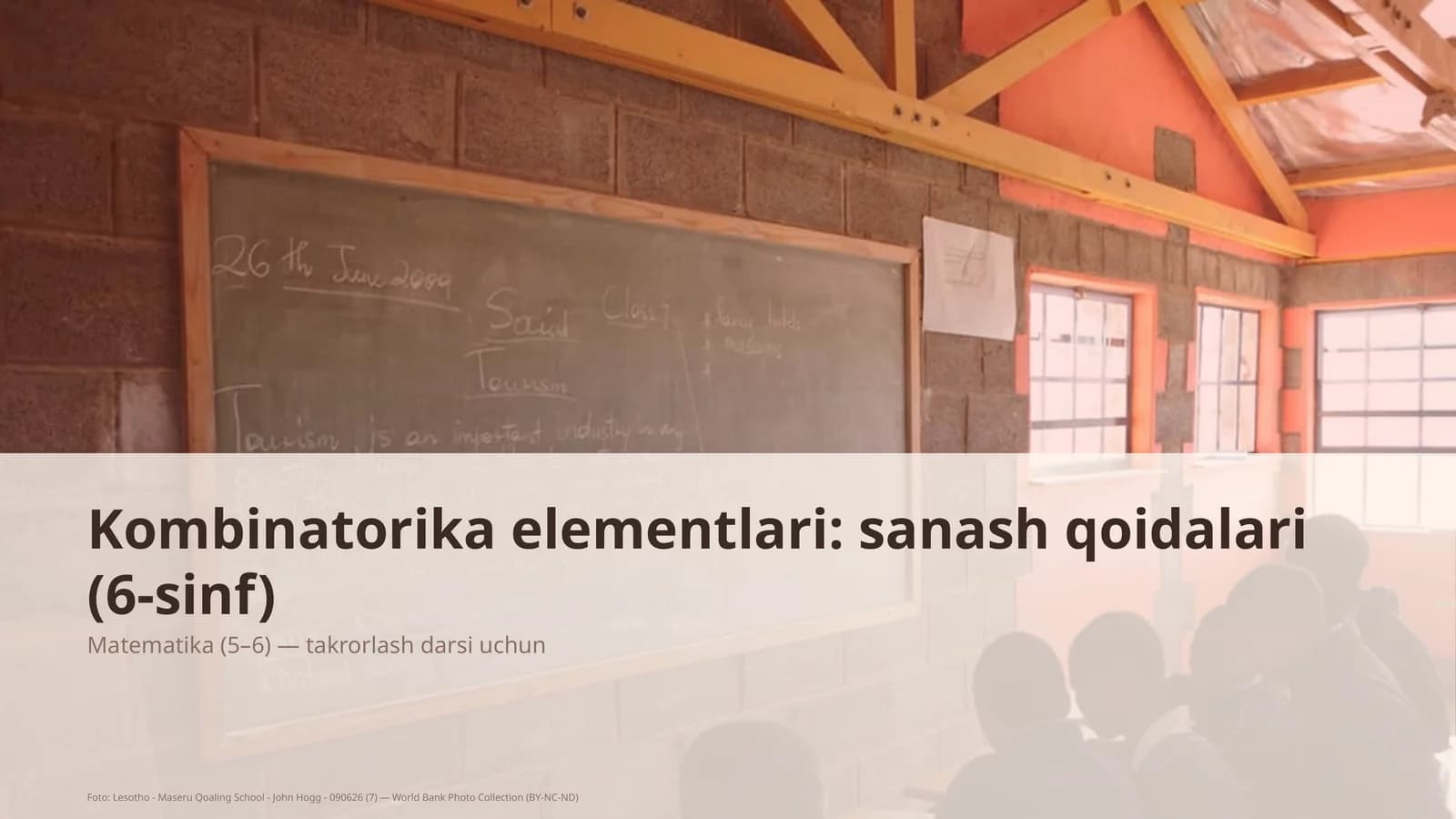 Kombinatorika elementlari: sanash qoidalari (6-sinf)