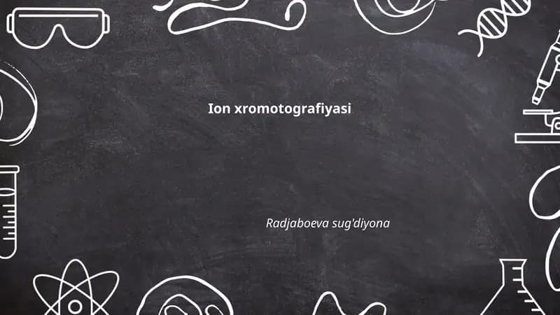 Ion xromotografiyasi