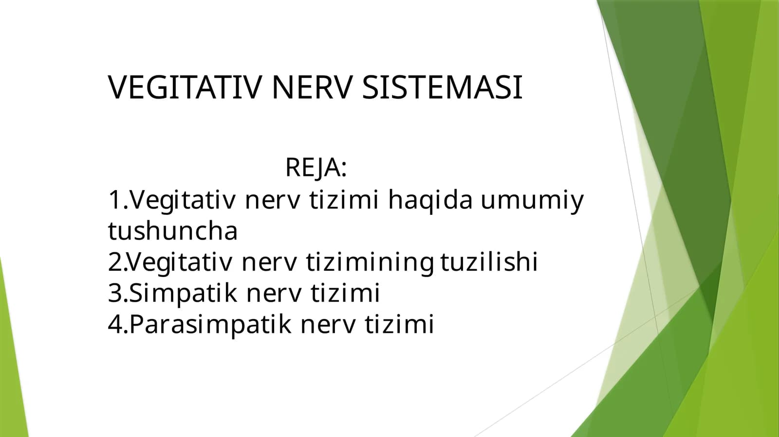 Vegetativ nerv tizimi