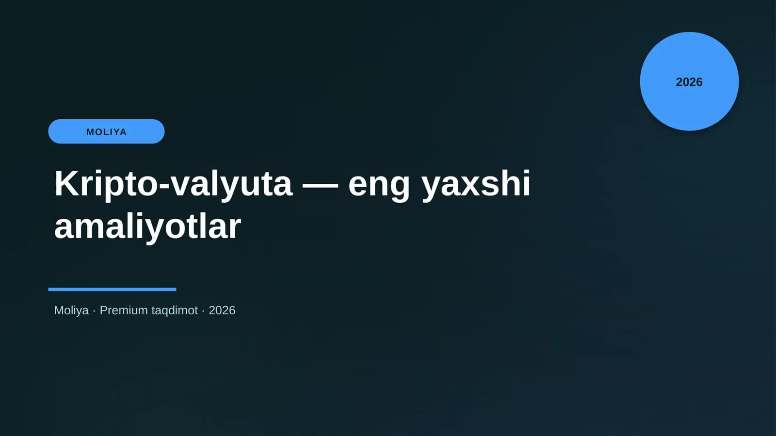 Kripto-valyuta — eng yaxshi amaliyotlar