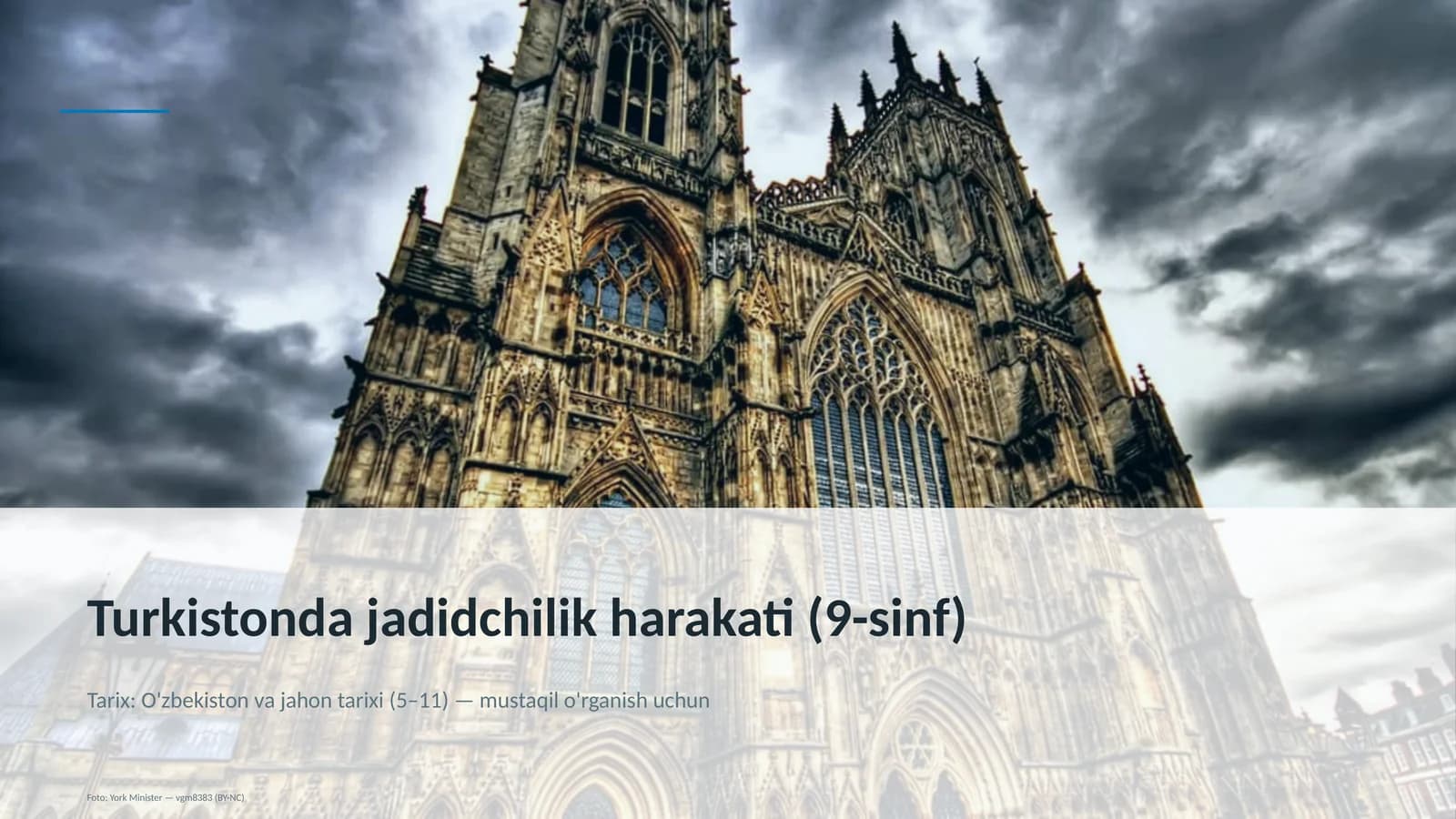 Turkistonda jadidchilik harakati (9-sinf)