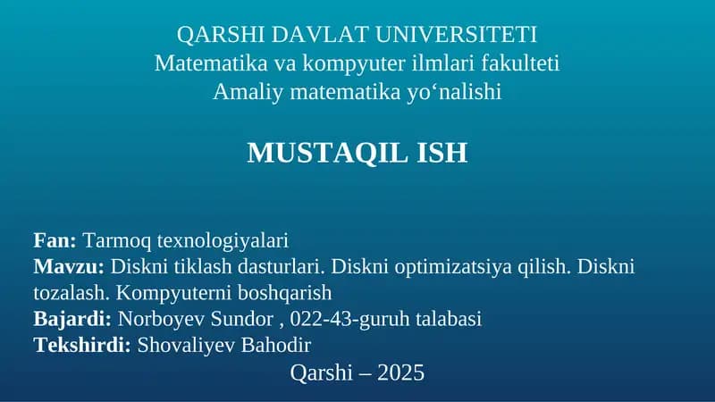 Diskni tiklash dasturlari