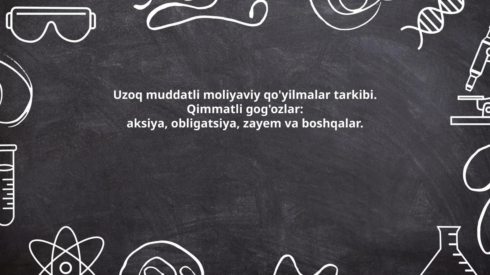 Uzoq muddatli moliyaviy qo'yilmalar