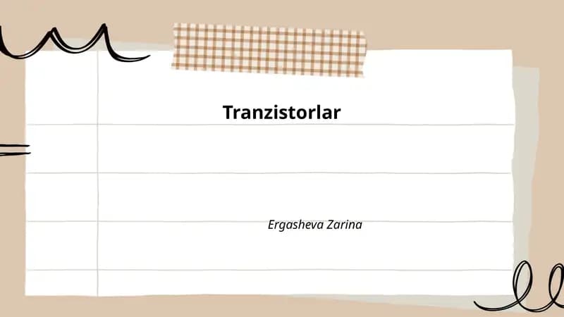 Tranzistorlar