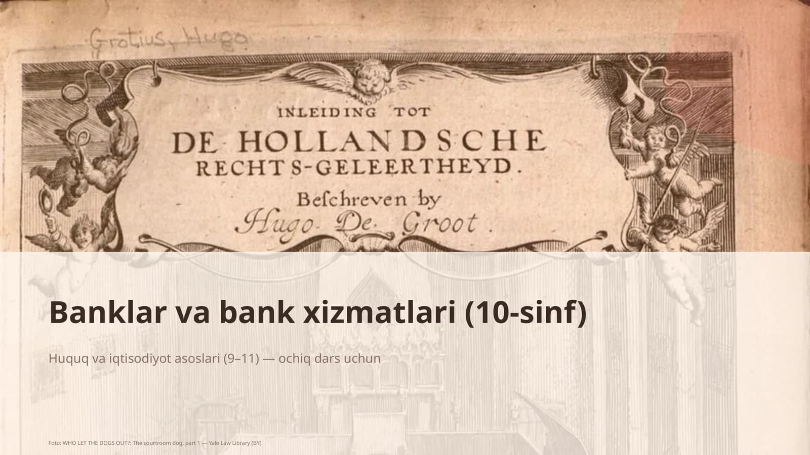 Banklar va bank xizmatlari (10-sinf)
