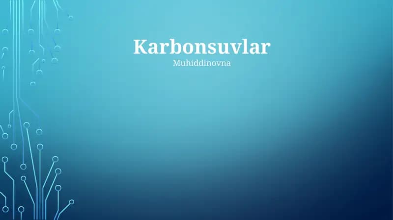 Karbonsuvlar