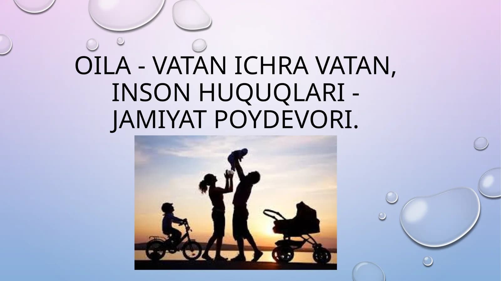 oila-vatan ichra vatan,inson huquqlari-jamiyat poydevori