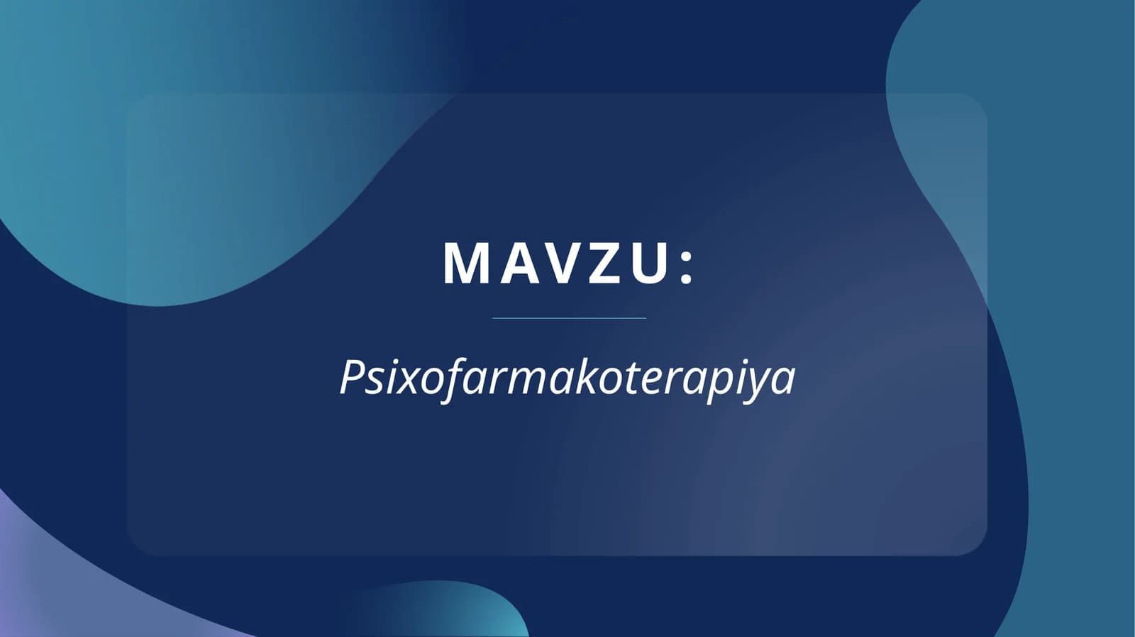 Psixofarmakoterapiya