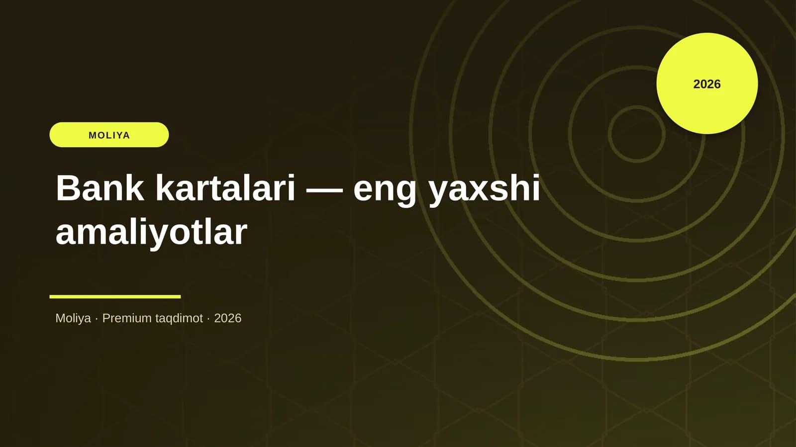 Bank kartalari — eng yaxshi amaliyotlar