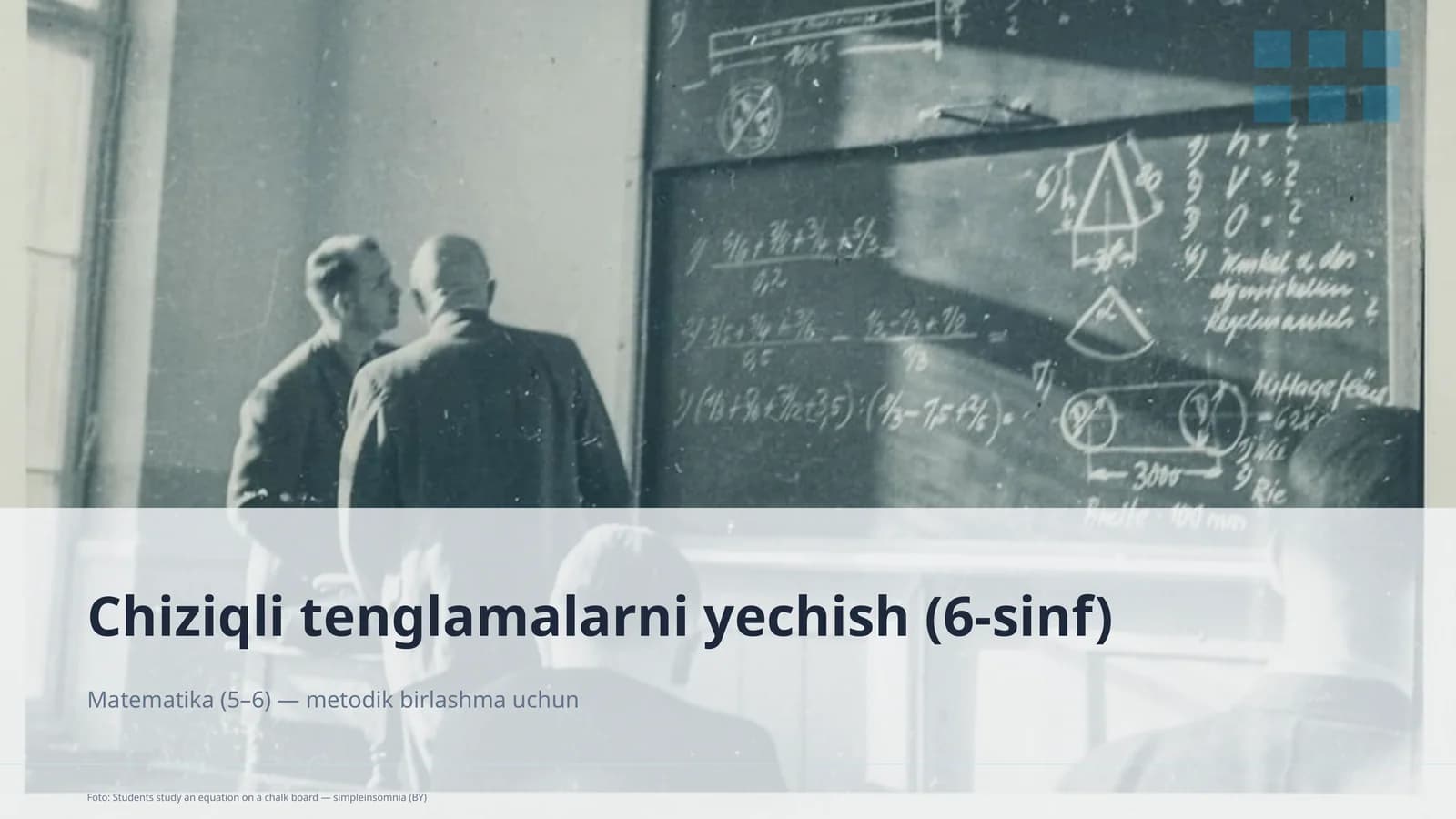 Chiziqli tenglamalarni yechish (6-sinf)