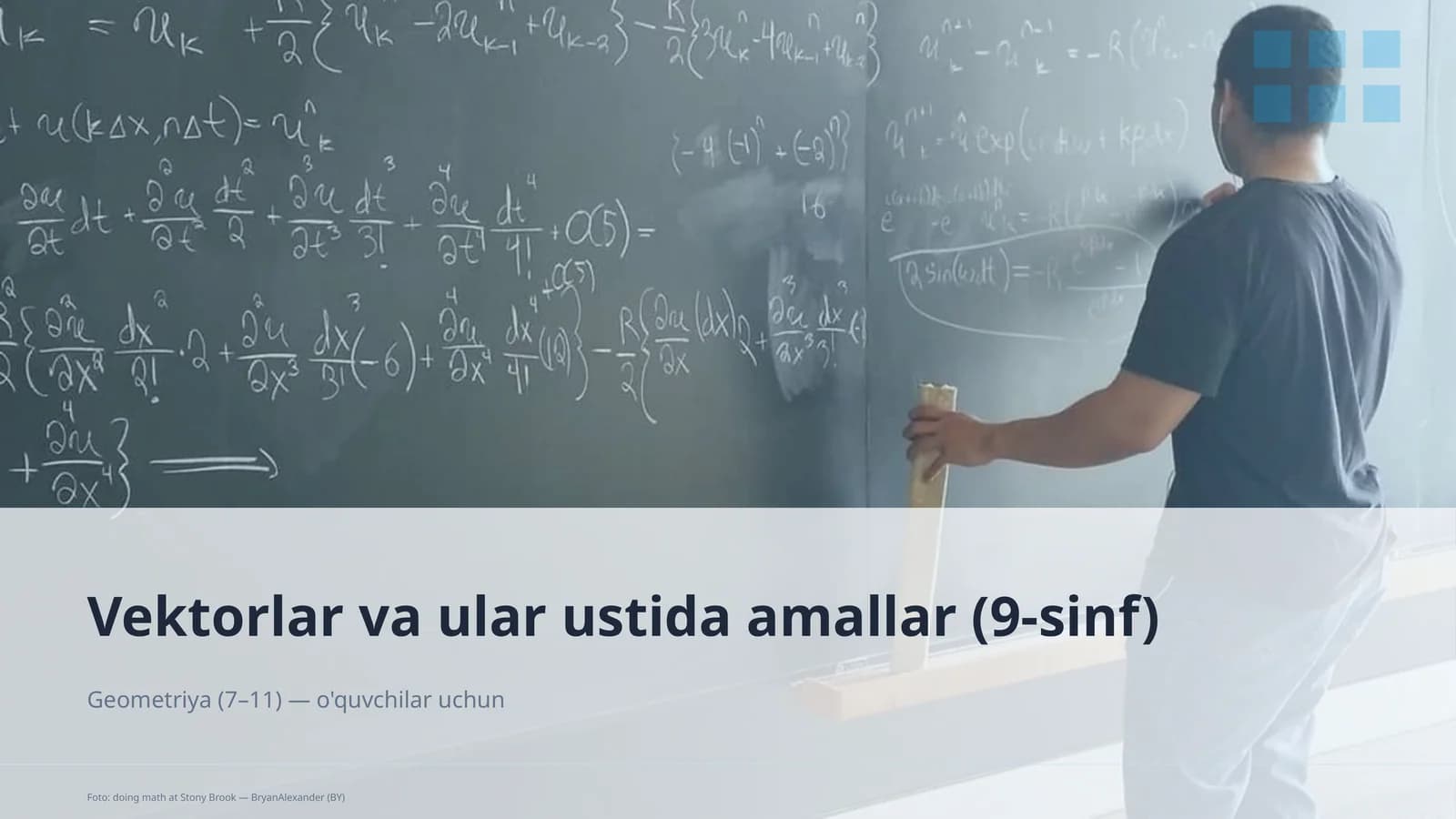 Vektorlar va ular ustida amallar (9-sinf)