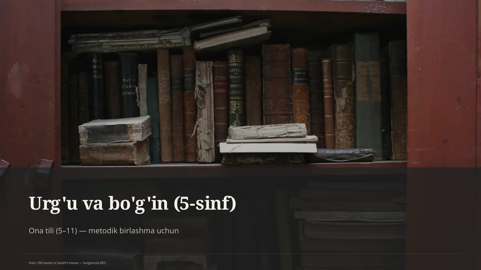Urg'u va bo'g'in (5-sinf)