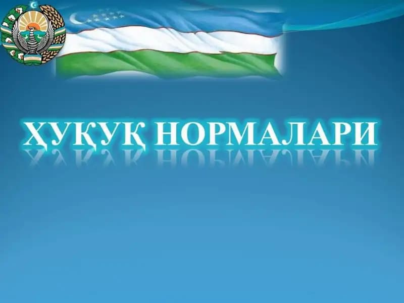 Huquqiy normalar (taqdimot)