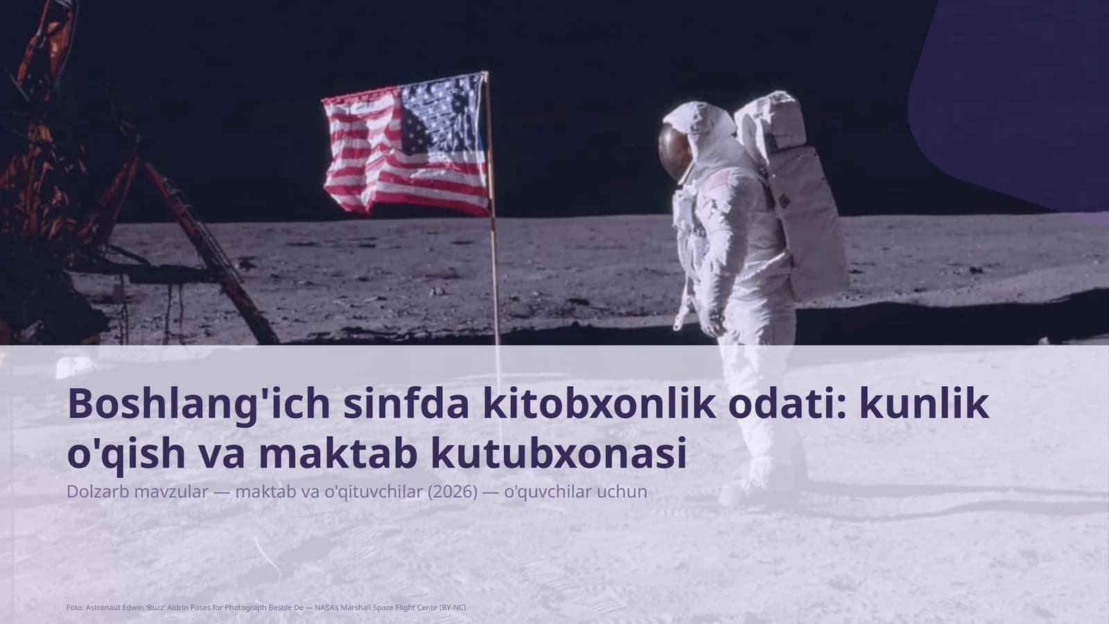 Boshlang'ich sinfda kitobxonlik odati: kunlik o'qish va maktab kutubxonasi