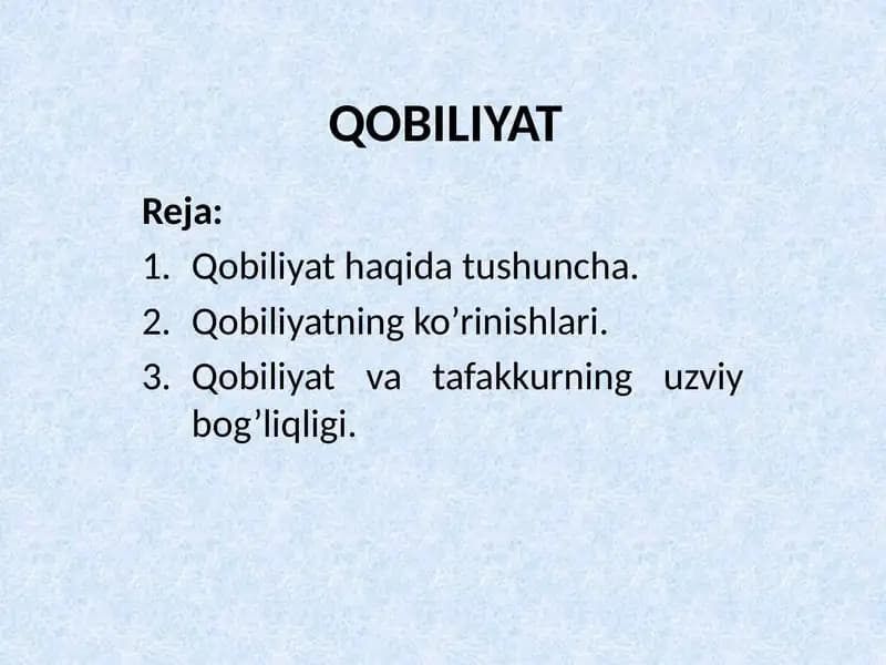 Qobiliyat