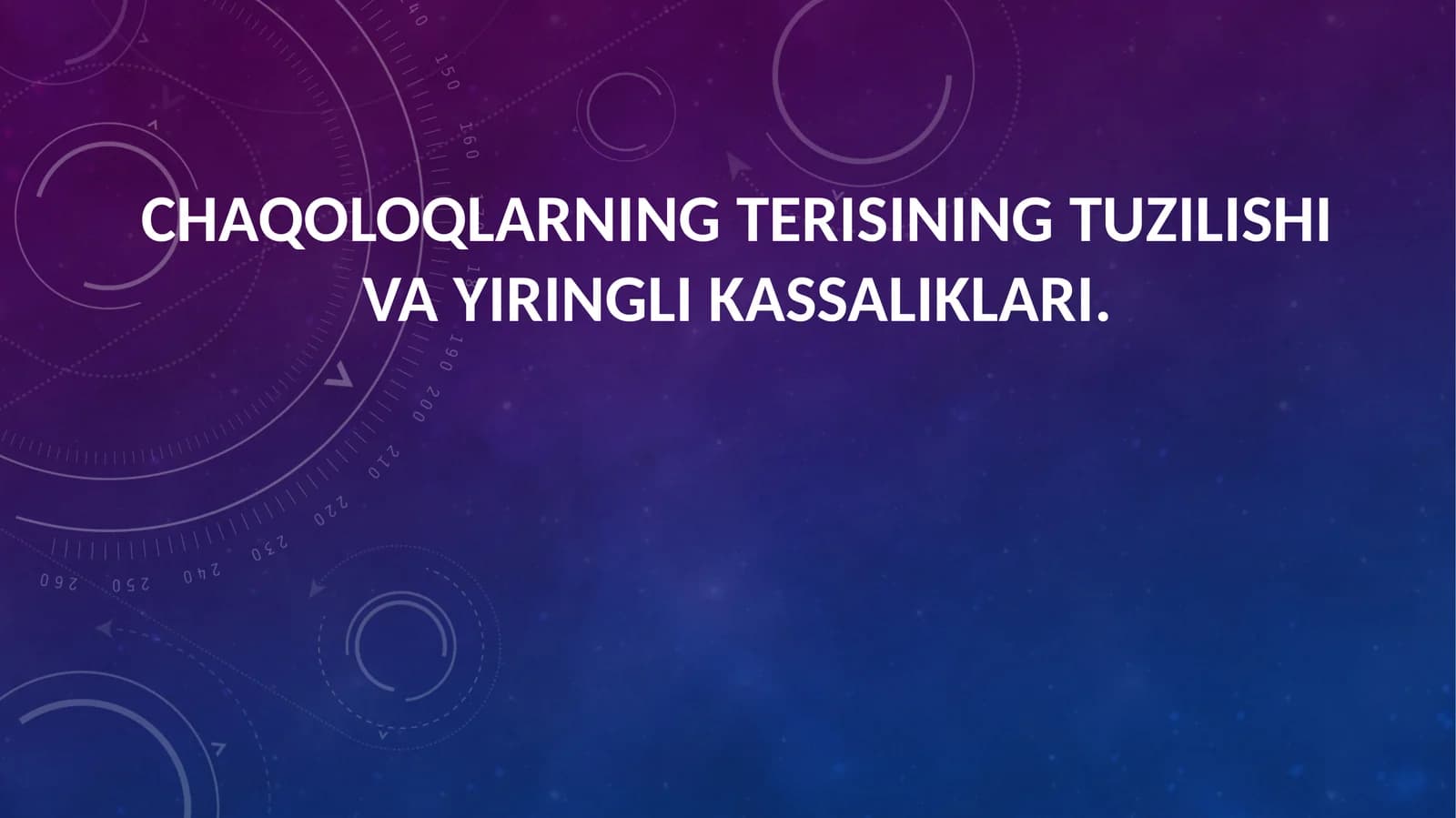 Teri anatomiyasi va gistologiyasi