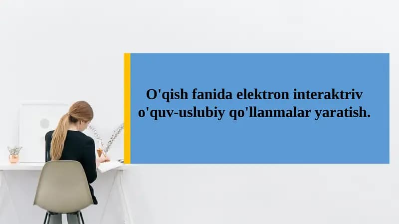 O’quv-metodik ta’minot