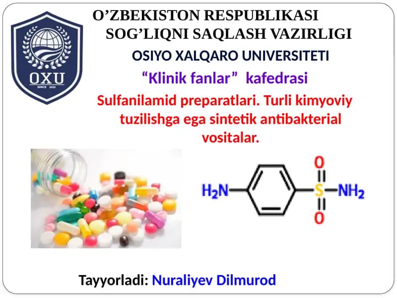 Sulfanilamid preparatlari