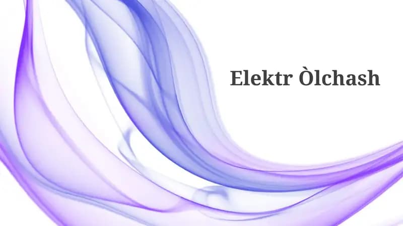 Elektr Òlchash