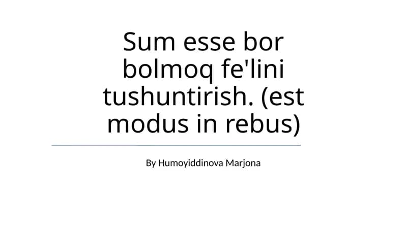 O'lchovlar va Ulchash