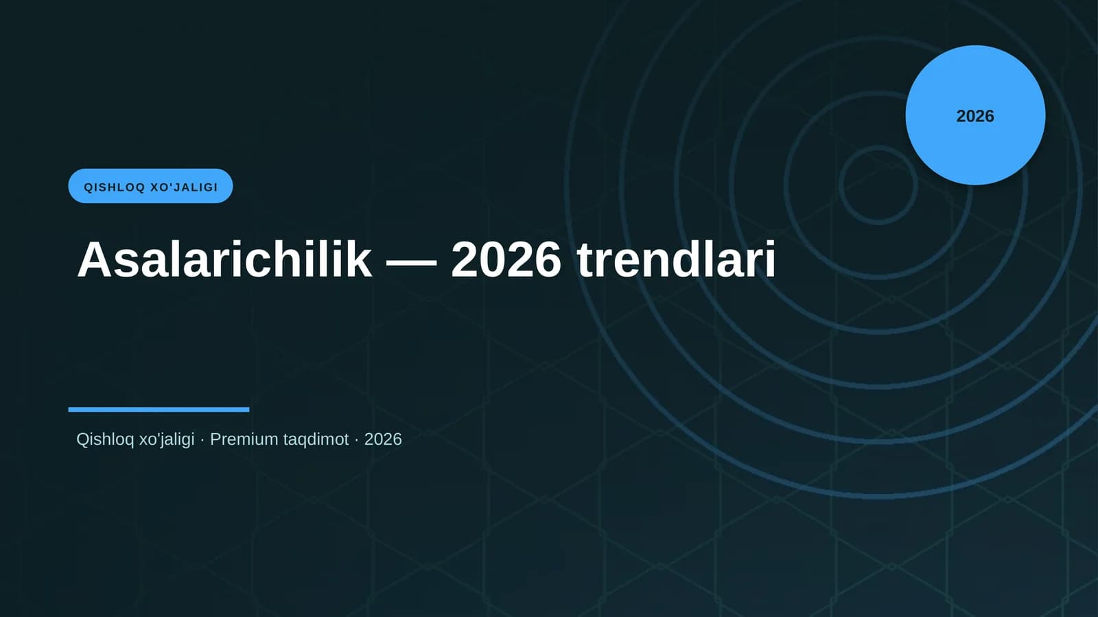 Asalarichilik — 2026 trendlari