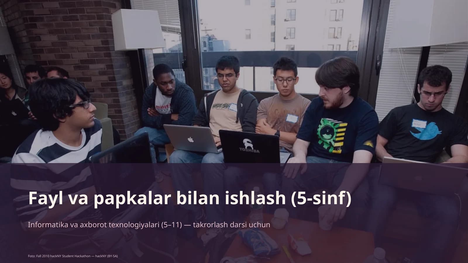 Fayl va papkalar bilan ishlash (5-sinf)