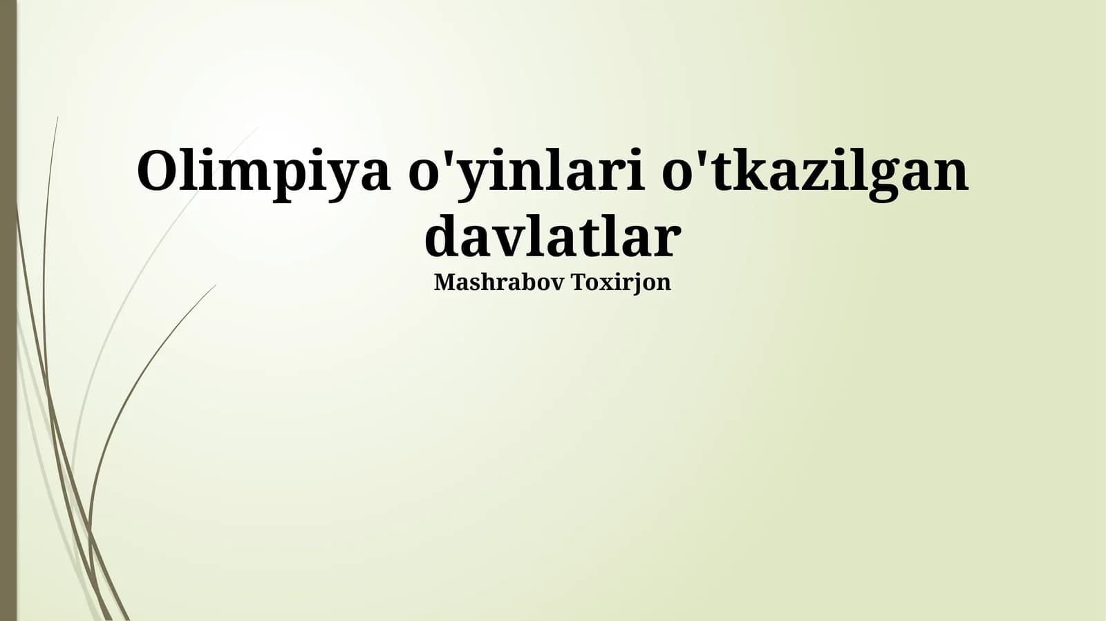 Olimpiya o'yinlari o'tkazilgan davlatlar