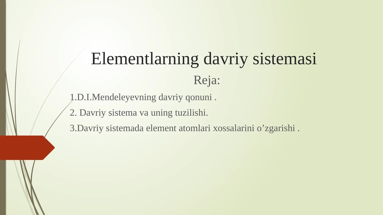 Elementlarning davriy sistemasi