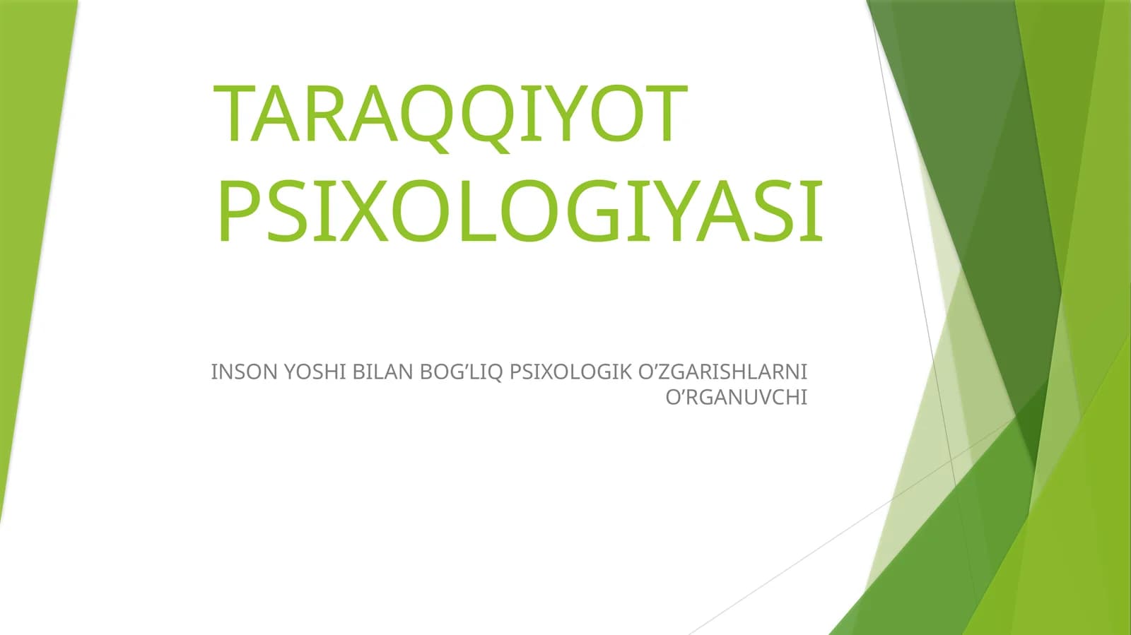 TARAQQIYOT   PSIXOLOGIYASI