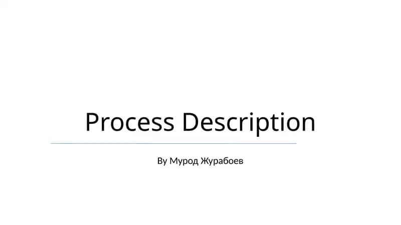 Process Description