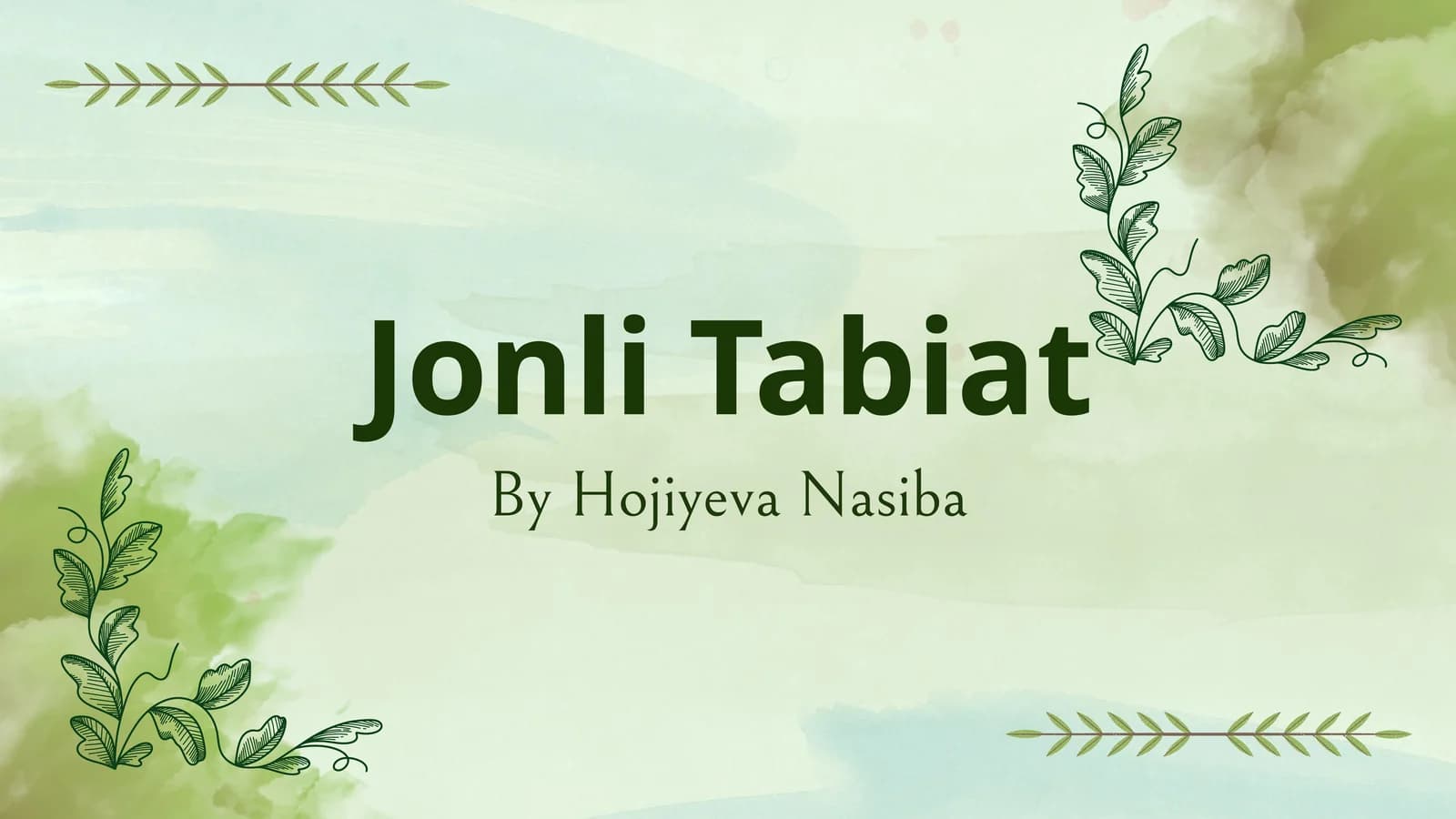 Jonli Tabiat