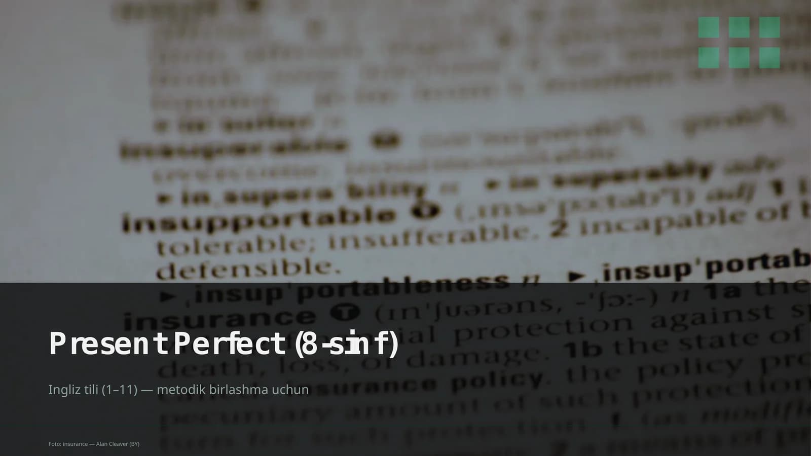Present Perfect (8-sinf)