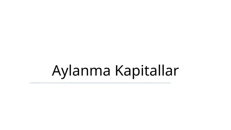 Aylanma Kapitallar