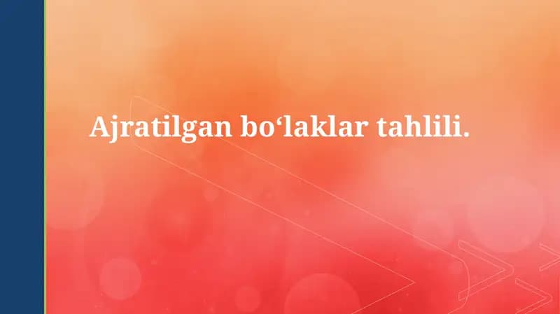 Ajratilgan bo'laqtahlili