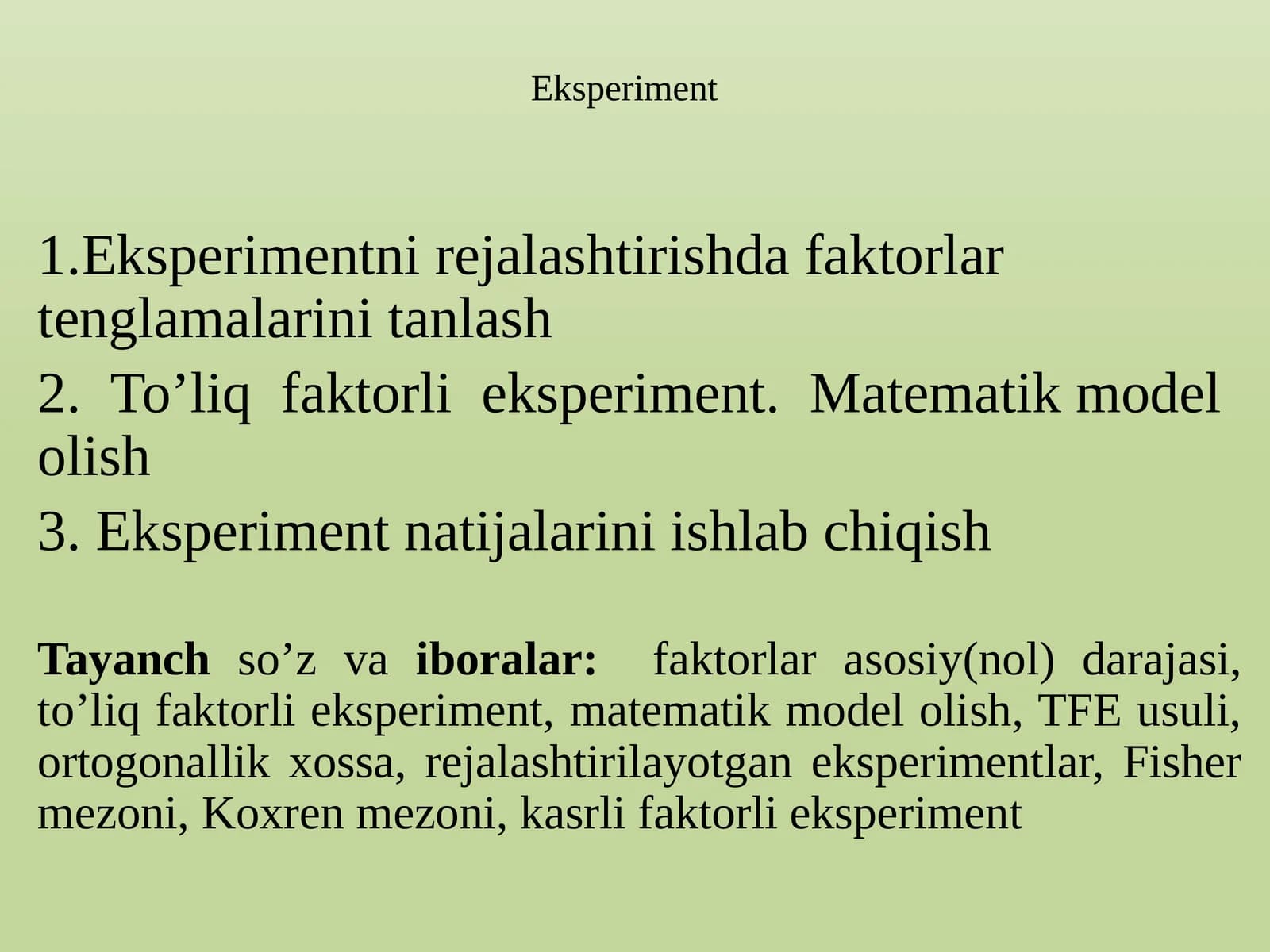 Eksperiment