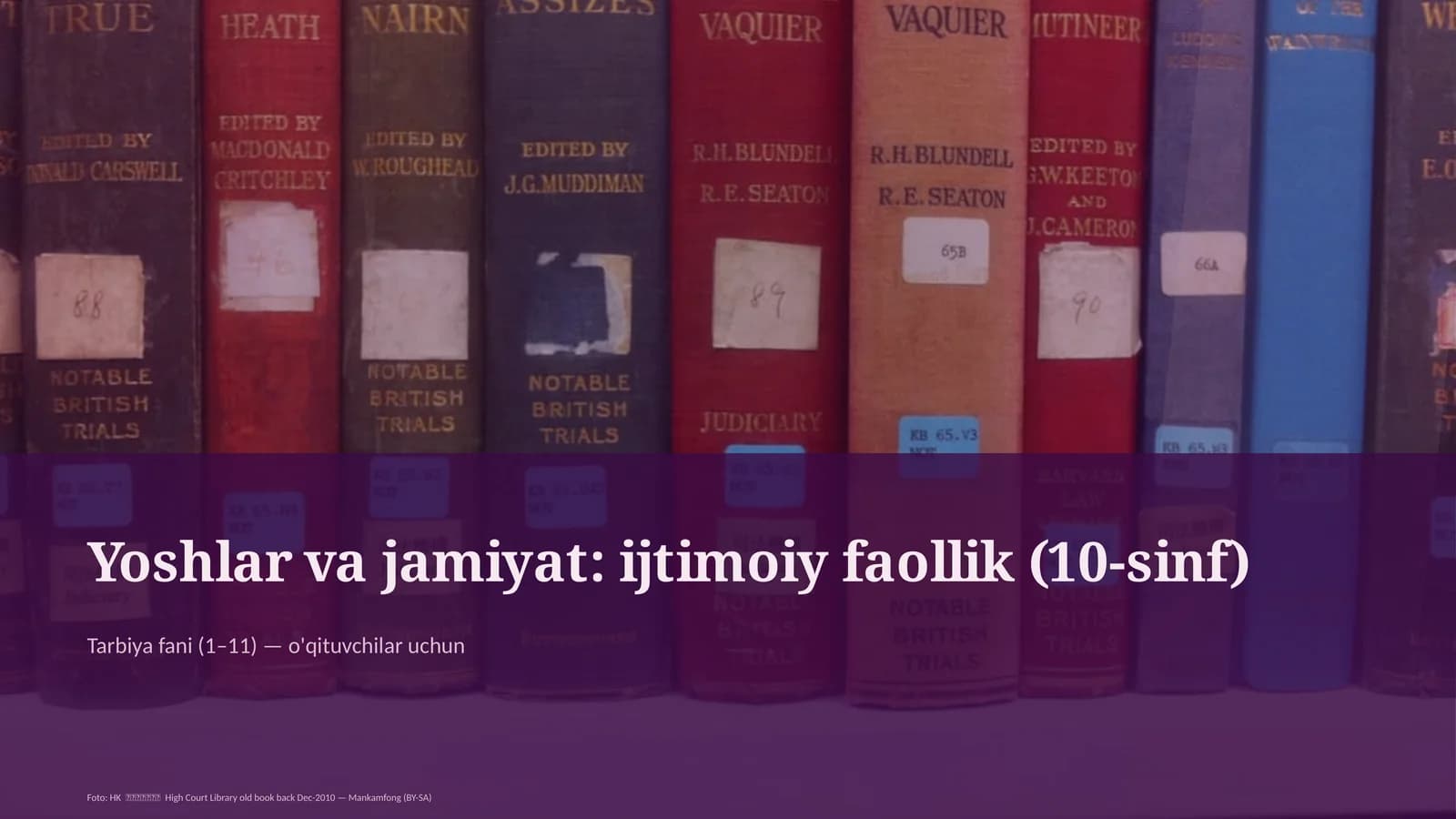 Tarbiya fani (1–11) — o'qituvchilar uchun
