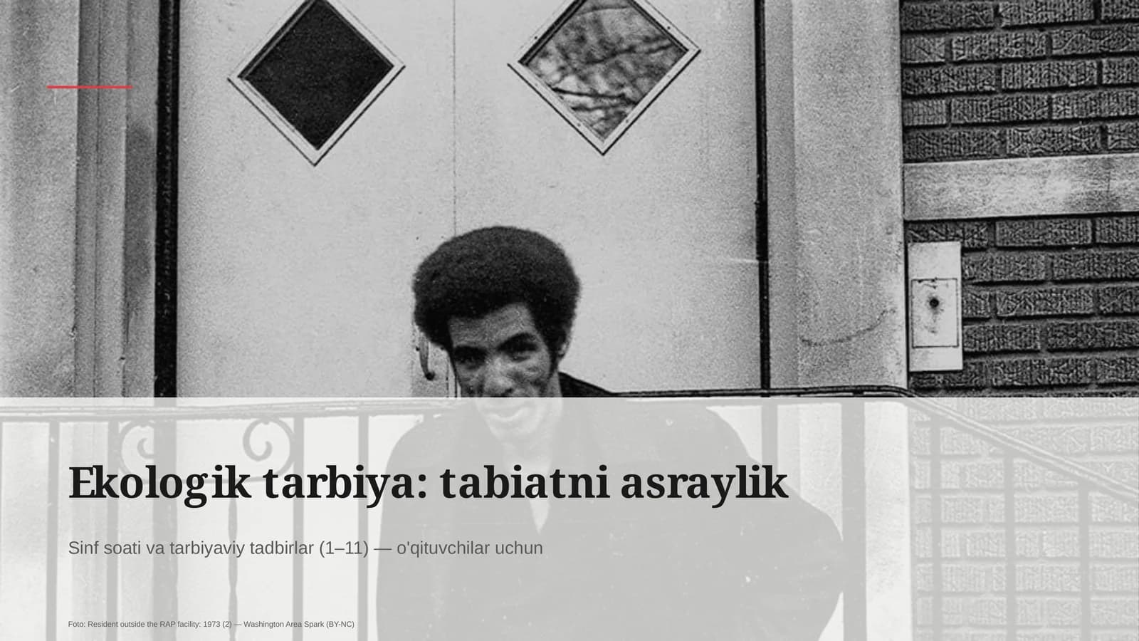 Ekologik tarbiya: tabiatni asraylik
