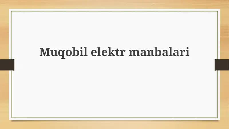 Muqobilelektrmanbalari