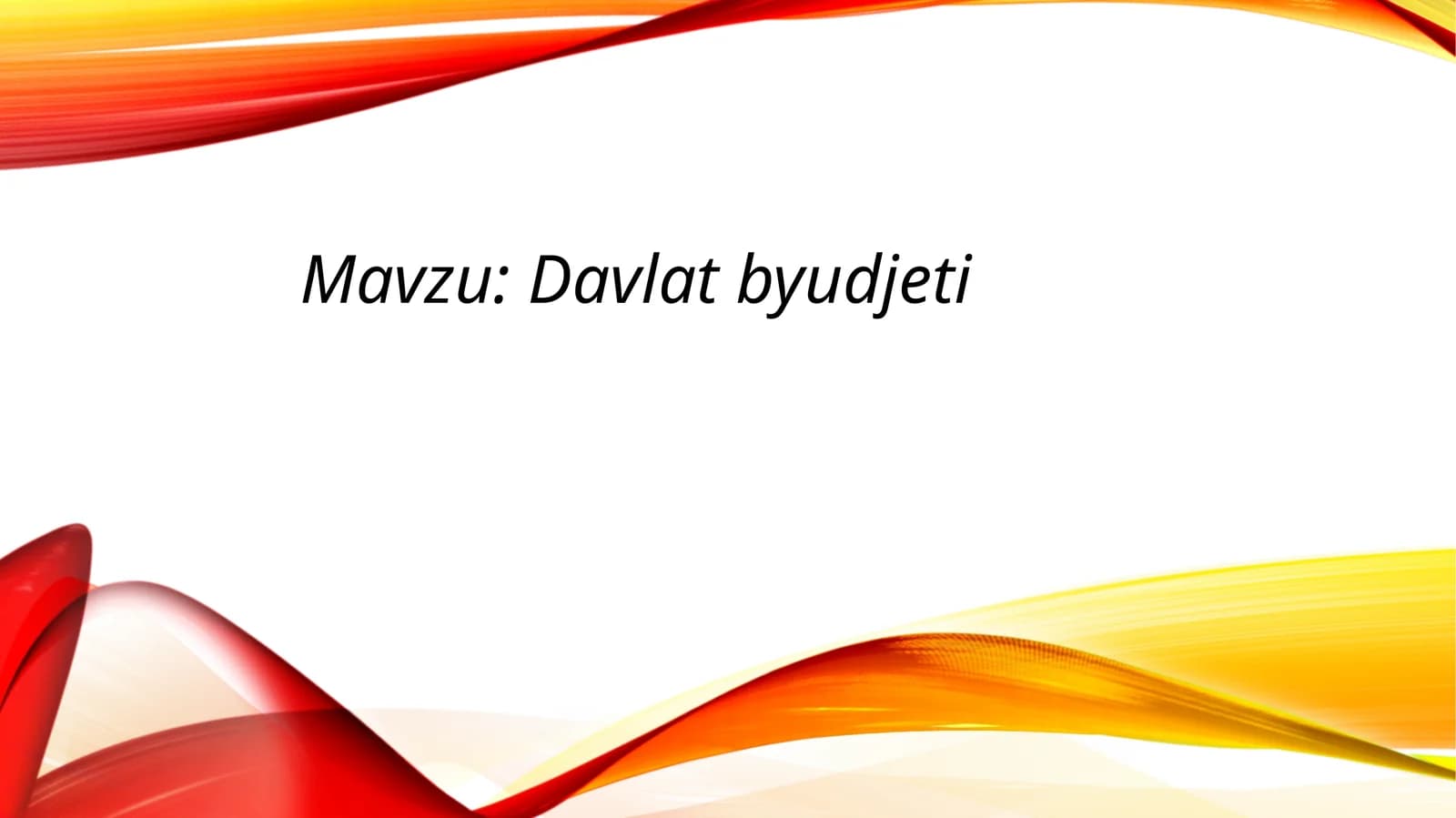 Davlat byudjeti