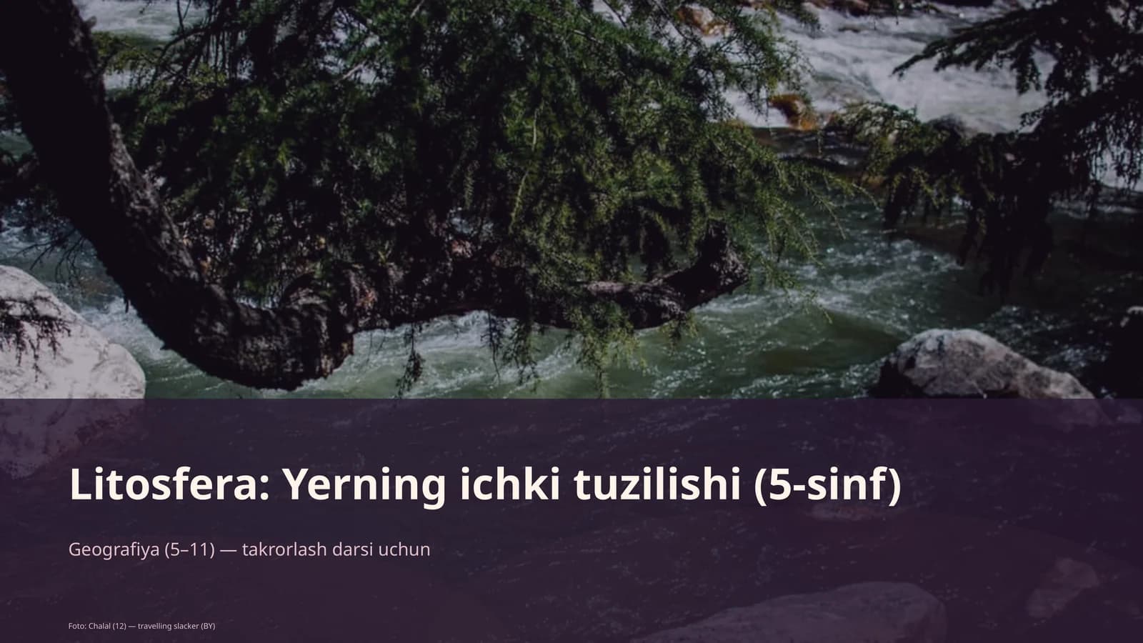 Litosfera: Yerning ichki tuzilishi (5-sinf)