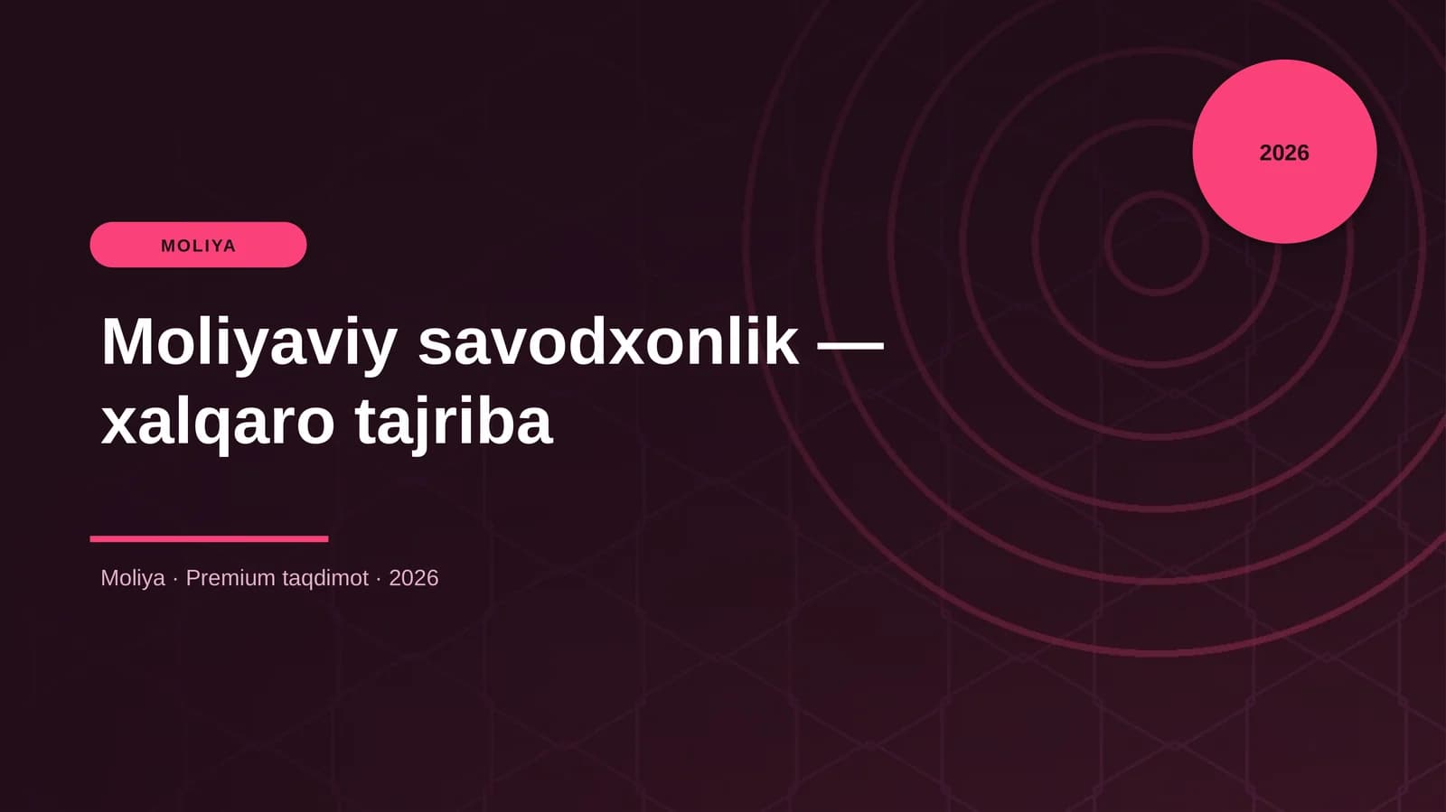 Moliyaviy savodxonlik — xalqaro tajriba