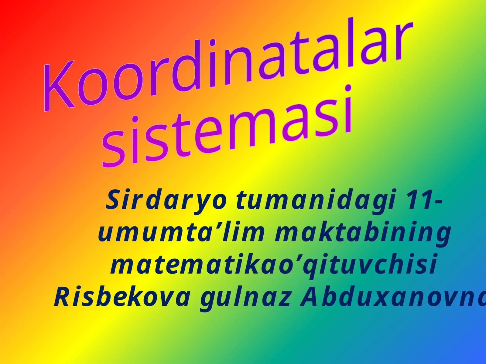 Koordinatalar