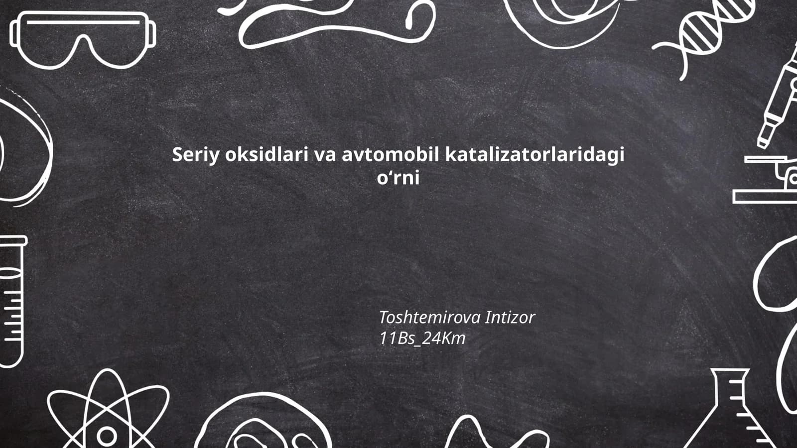 Seriy oksidlari va avtomobil katalizatorlaridagi oʻrni